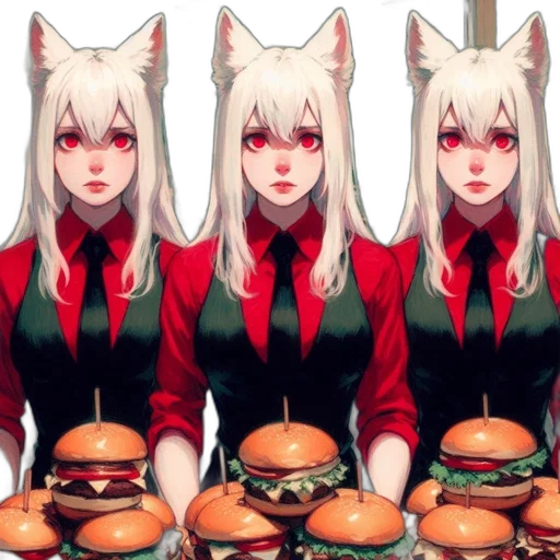 food, animal, anime, fantasy art, concept art, pixel art, red, monochrome transparent PNG cut-out