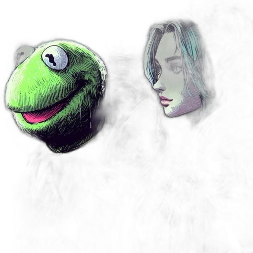 mask, face, creature, dragon, concept art, photorealistic, vaporwave, watercolor transparent PNG cut-out