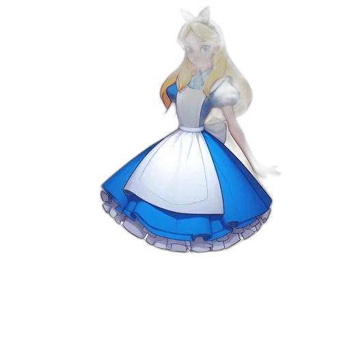 dress, crown, 3d render, concept art, pixel art, fantasy art, blue, assortment transparent PNG cut-out