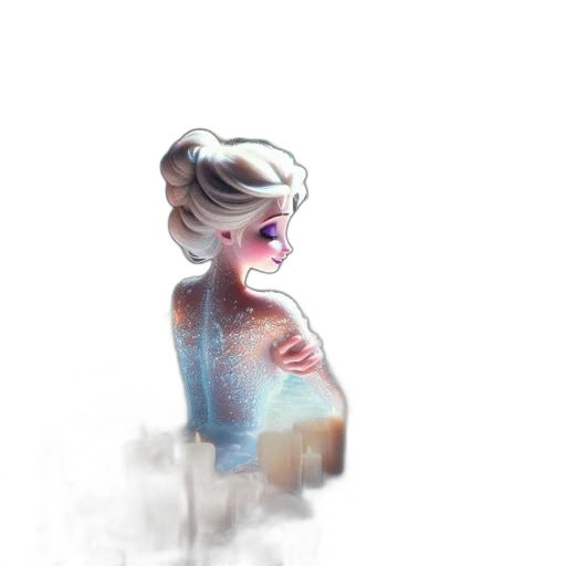 dress, face, creature, mask, concept art, watercolor, 3d render, fantasy art transparent PNG cut-out