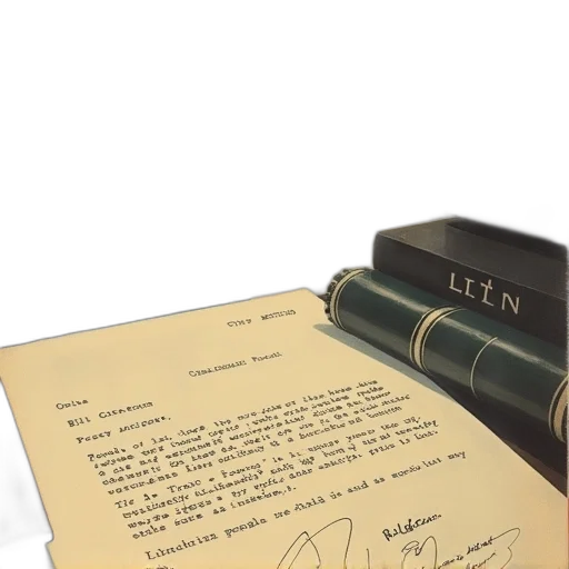 letter, lindgren, bill, gattair, october, 1933 transparent PNG cut-out