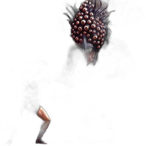 hair, creature, crown, shoes, concept art, fantasy art, photorealistic, 3d render transparent PNG cut-out