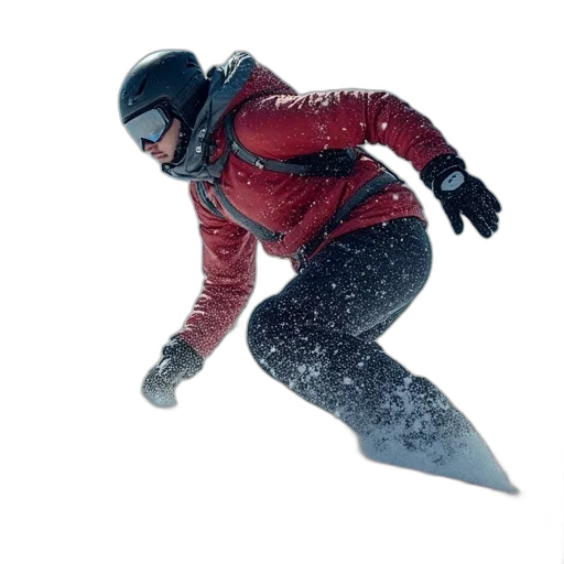 jacket, 3d render, concept art, snow transparent PNG cut-out