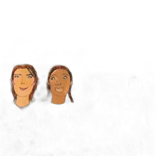 face, hair, jewelry, mask, concept art, pixel art, photorealistic, cartoon transparent PNG cut-out