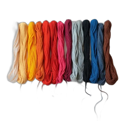 hair, colorful, neon, pastel, dark, collection, threads, beads transparent PNG cut-out