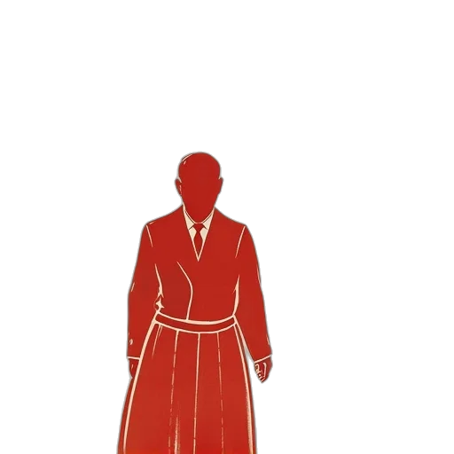 dress, jacket, staff, concept art transparent PNG cut-out