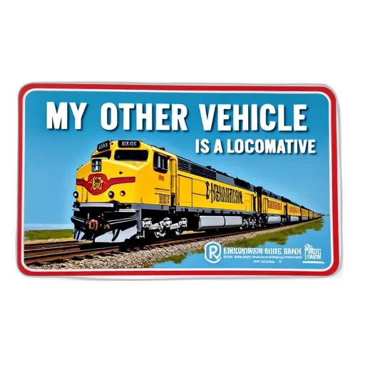 blue, bumper, sticker, red, border, white, text, reads transparent PNG cut-out