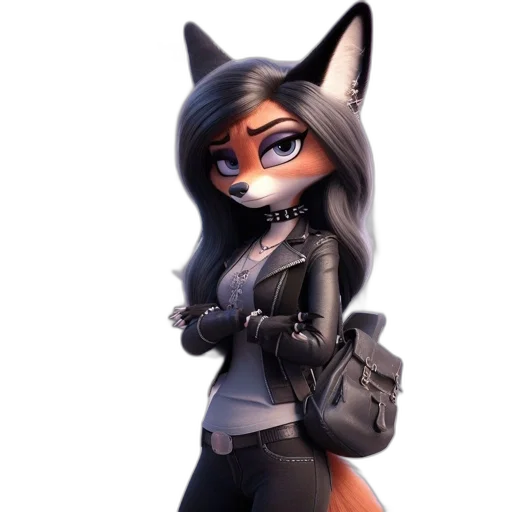 staff, jacket, animal, concept art, fantasy art, 3d render, pixel art, dark transparent PNG cut-out