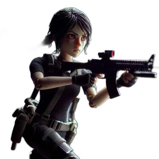 weapon, staff, concept art, 3d render, comic book art, pixel art, woman, black transparent PNG cut-out
