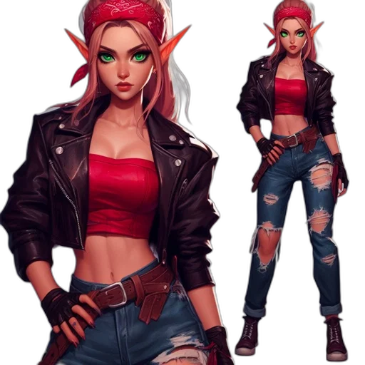 jacket, concept art, fantasy art, comic book art, pixel art, red, dark, neon transparent PNG cut-out