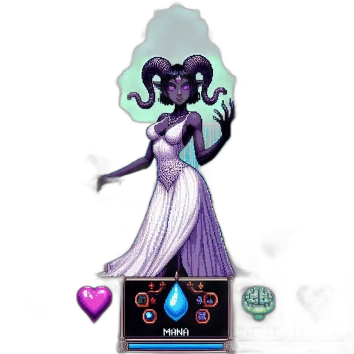 jewelry, concept art, fantasy art, pixel art, dark, pixel, art, scene transparent PNG cut-out