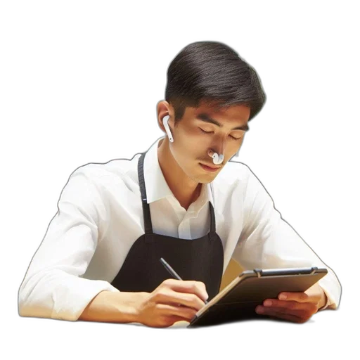 staff, food, face, furniture, photorealistic, oil painting, concept art, cartoon transparent PNG cut-out
