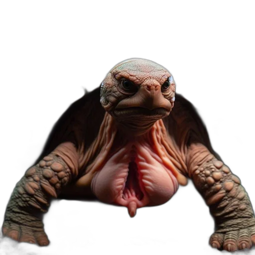 creature, animal, dragon, face, 3d render, concept art, photorealistic, aquatic transparent PNG cut-out