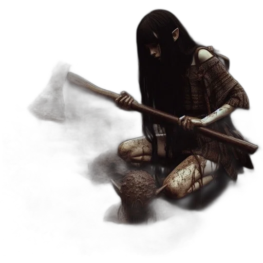 sword, weapon, mask, staff, concept art, fantasy art, pixel art, photorealistic transparent PNG cut-out