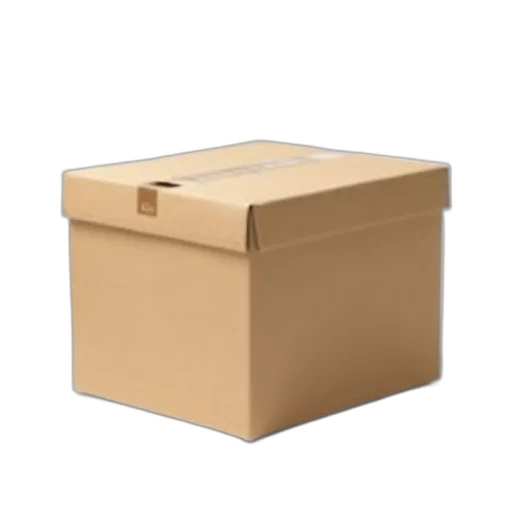 furniture, shoes, robot, 3d render, plain, brown, cardboard, box transparent PNG cut-out