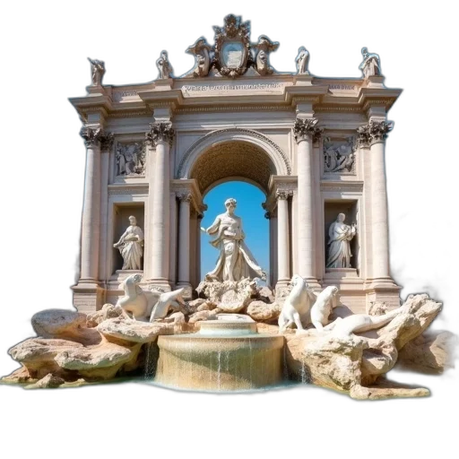 crown, building, jewelry, staff, 3d render, photorealistic, concept art, underwater transparent PNG cut-out