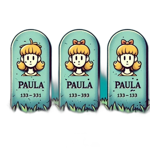 pixel art, 3d render, concept art, vaporwave, three, identical, gravestones, name transparent PNG cut-out