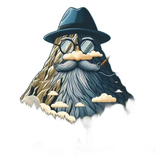 hat, staff, mask, face transparent PNG cut-out