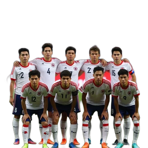 staff, korea, national, football transparent PNG cut-out