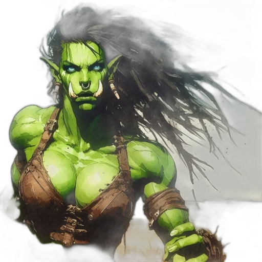 fantasy art, concept art, comic book art, photorealistic transparent PNG cut-out