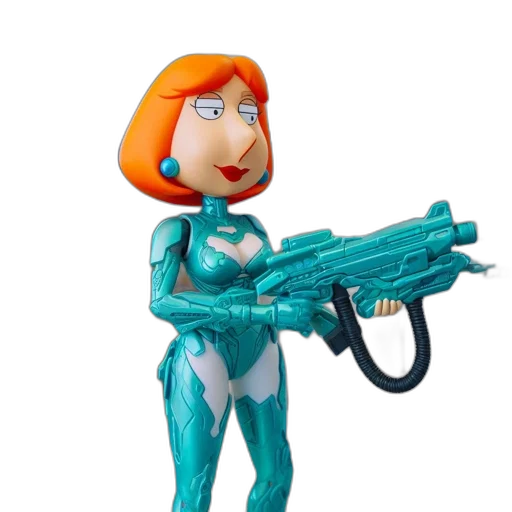 weapon, robot, staff, animal, concept art, 3d render, cartoon, comic book art transparent PNG cut-out