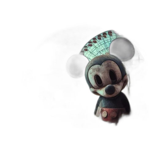 mask, hat, robot, creature, 3d render, concept art, pixel art, watercolor transparent PNG cut-out