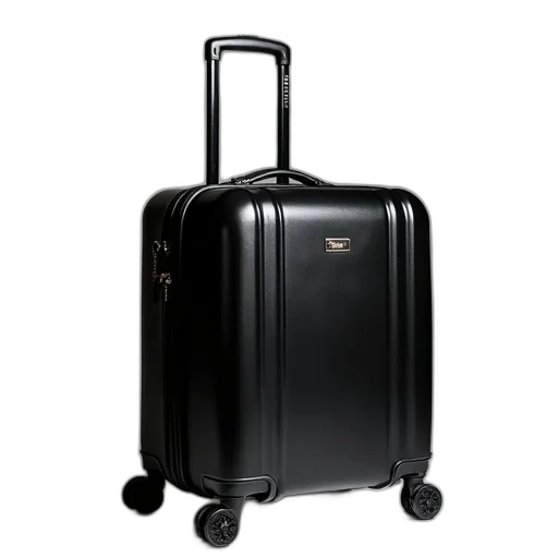 black, samsont, luggage, wheels transparent PNG cut-out
