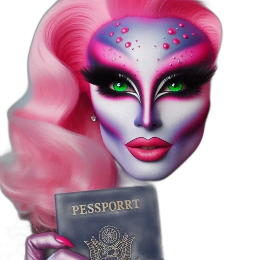 mask, vaporwave, person, vibrant, pink, purple, black, makeup transparent PNG cut-out