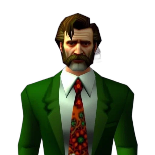 staff, face, jacket, animal, concept art, 3d render, pixel art, cartoon transparent PNG cut-out