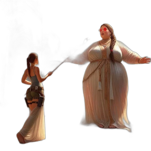 dress, sword, staff, concept art, fantasy art, 3d render, pixel art, fire transparent PNG cut-out