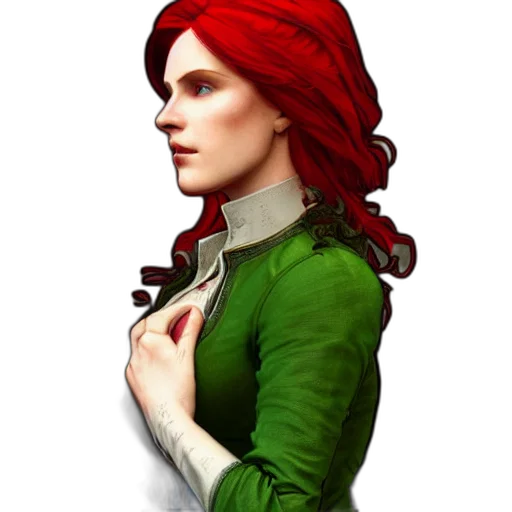 face, crown, dress, staff transparent PNG cut-out
