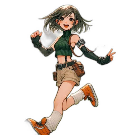 staff, weapon, concept art, cartoon, pixel art, anime, earth tones, green transparent PNG cut-out