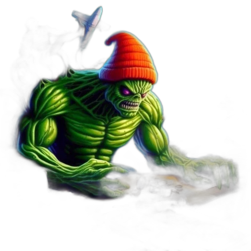 creature, staff, animal, hat, concept art, fantasy art, comic book art, pixel art transparent PNG cut-out