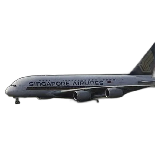 3d render, photorealistic, singapore, airlines, airplane, runway, airport transparent PNG cut-out