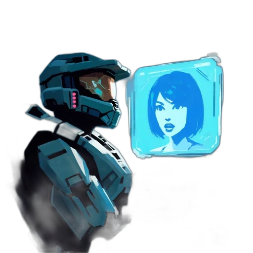robot, face, weapon, mask, concept art, pixel art, comic book art, cyberpunk transparent PNG cut-out