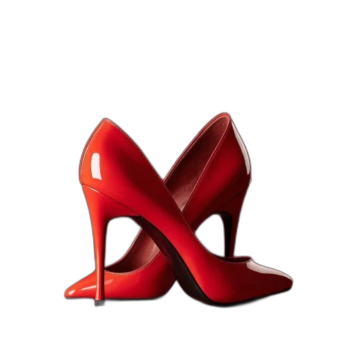 shoes, jewelry, 3d render, photorealistic transparent PNG cut-out