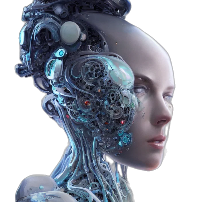 robot, face, mask, jewelry transparent PNG cut-out