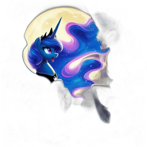 mask, dragon, staff, hair, fantasy art, concept art, watercolor, anime transparent PNG cut-out