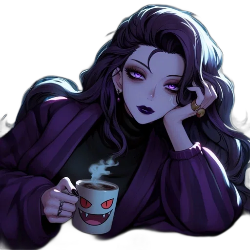 pixel art, vaporwave, concept art, anime, dark, monochrome, red, portrayal transparent PNG cut-out