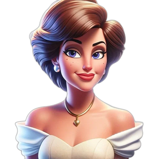 dress, crown, face, staff, cartoon, concept art, fantasy art, photorealistic transparent PNG cut-out