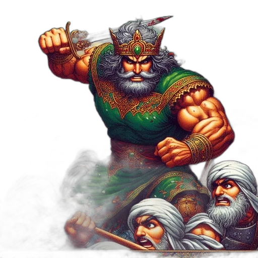 sword, fantasy art, concept art, comic book art, muscular, elder, leader, battalion transparent PNG cut-out