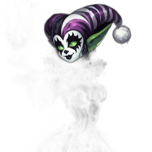 mask, creature, staff, concept art, fantasy art, pixel art, comic book art, ethereal transparent PNG cut-out