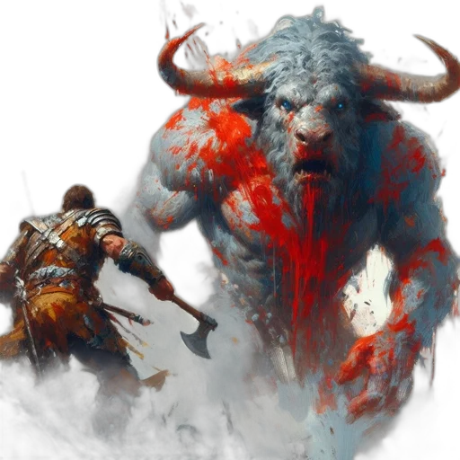 concept art, fantasy art, comic book art, red, armored, warrior, faces, off transparent PNG cut-out
