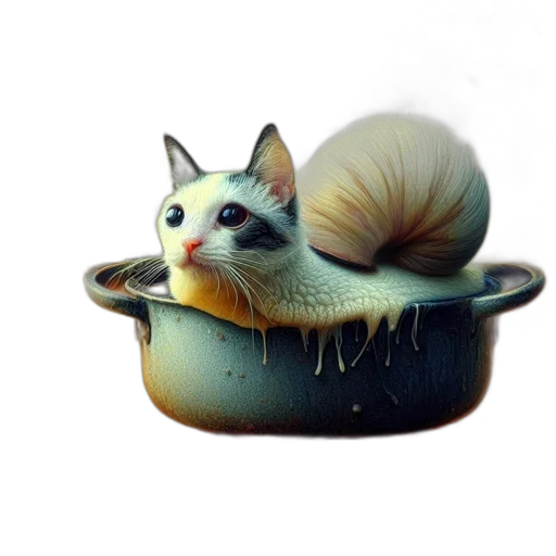 food, animal, creature, hat, 3d render, photorealistic, concept art, fantasy art transparent PNG cut-out