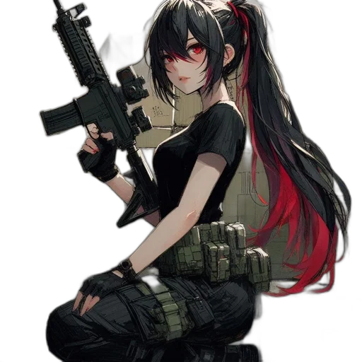 weapon, staff, anime, pixel art, cyberpunk, concept art, red, dark transparent PNG cut-out