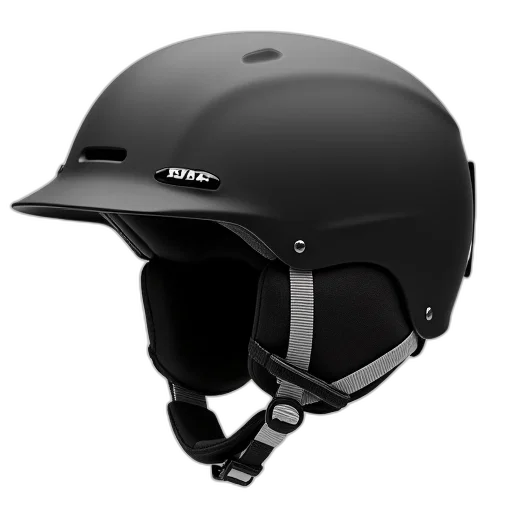 hat, 3d render, salpa, skihelm, integrated, visor, available, black transparent PNG cut-out