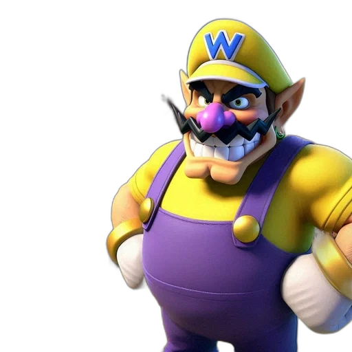 crown, mask, weapon, hat, 3d render, concept art, photorealistic, mario transparent PNG cut-out