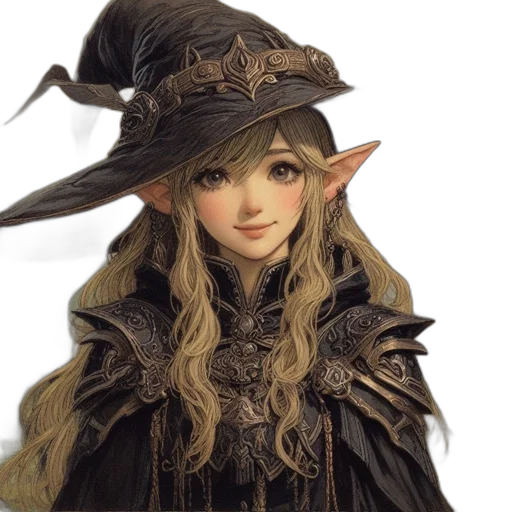 hat, staff, face, dragon, fantasy art, concept art, photorealistic, 3d render transparent PNG cut-out