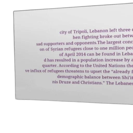 news, article, discussing, influx, syrian, refugees, into, lebanon transparent PNG cut-out