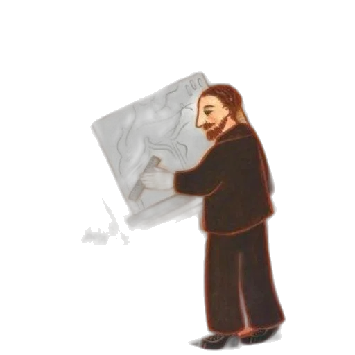 staff, creature, jacket, concept art, pixel art, cartoon, fantasy art, snow transparent PNG cut-out